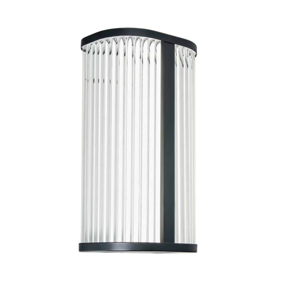 Litecraft Black/Light (Matte ) Perseus Bathroom Wall Cct Led