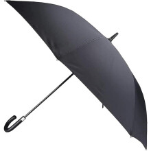 MantraRaj Large Stick Umbrella Folded Handle Windproof Umbrella for Men Women Black Travel Umbrella