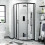 NES Home Saturn Modern Black Quadrant 900mm Corner Shower Enclosure 3
