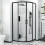 NES Home Saturn Modern Black Quadrant 900mm Corner Shower Enclosure 4
