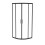 NES Home Saturn Modern Black Quadrant 900mm Corner Shower Enclosure 5