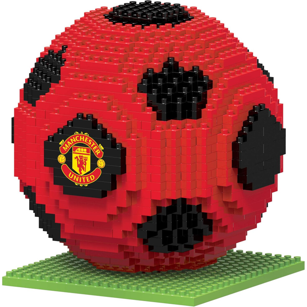 Foco Brxlz Manchester United Fc Football Premier League Championship Logo Team Building Set 3D Construction Toy
