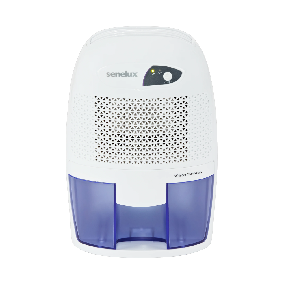 Senelux 500ml Dehumidifier: Ultra-Quiet, Auto Shut-Off, Compact & Efficient, Portable Mini Design for Home, Bedroom, Bathroom, Basement, Small Spaces