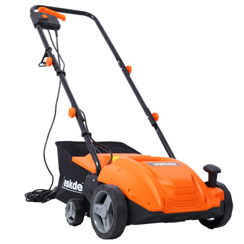 eSkde Electric Scarifier Lawn Aerator Lawn Rake Interchangeable Rollers 4 Height Settings ESRAS2 1