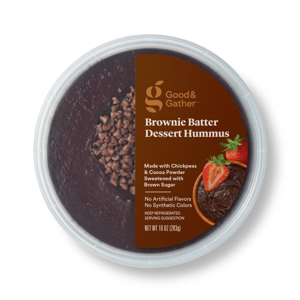 Good & Gather Brownie Batter Dessert Hummus 10Oz