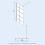 NES Home Nes Home Black Grid 800mm Shower Screen 8mm Tempered Glass With 300mm Return Panel 12