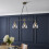 Litecraft Ingrid 3-Light Ceiling Pendant Bar - Antique Brass (60621344) | Adjustable Drop 3