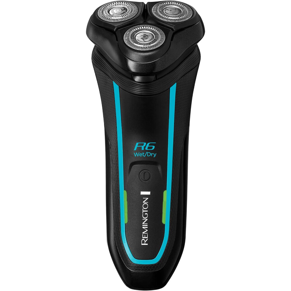 Remington R6 Aqua Men's Electric Shaver (Cordless, Wet & Dry, 100% Waterproof Rotary Shaver Pop-up Detail Trimmer SB Charging