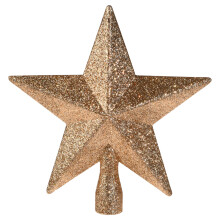 (Gold) Star Christmas Tree Topper Glitter Shiny Ornament Xmas Tree Top Party Decoration
