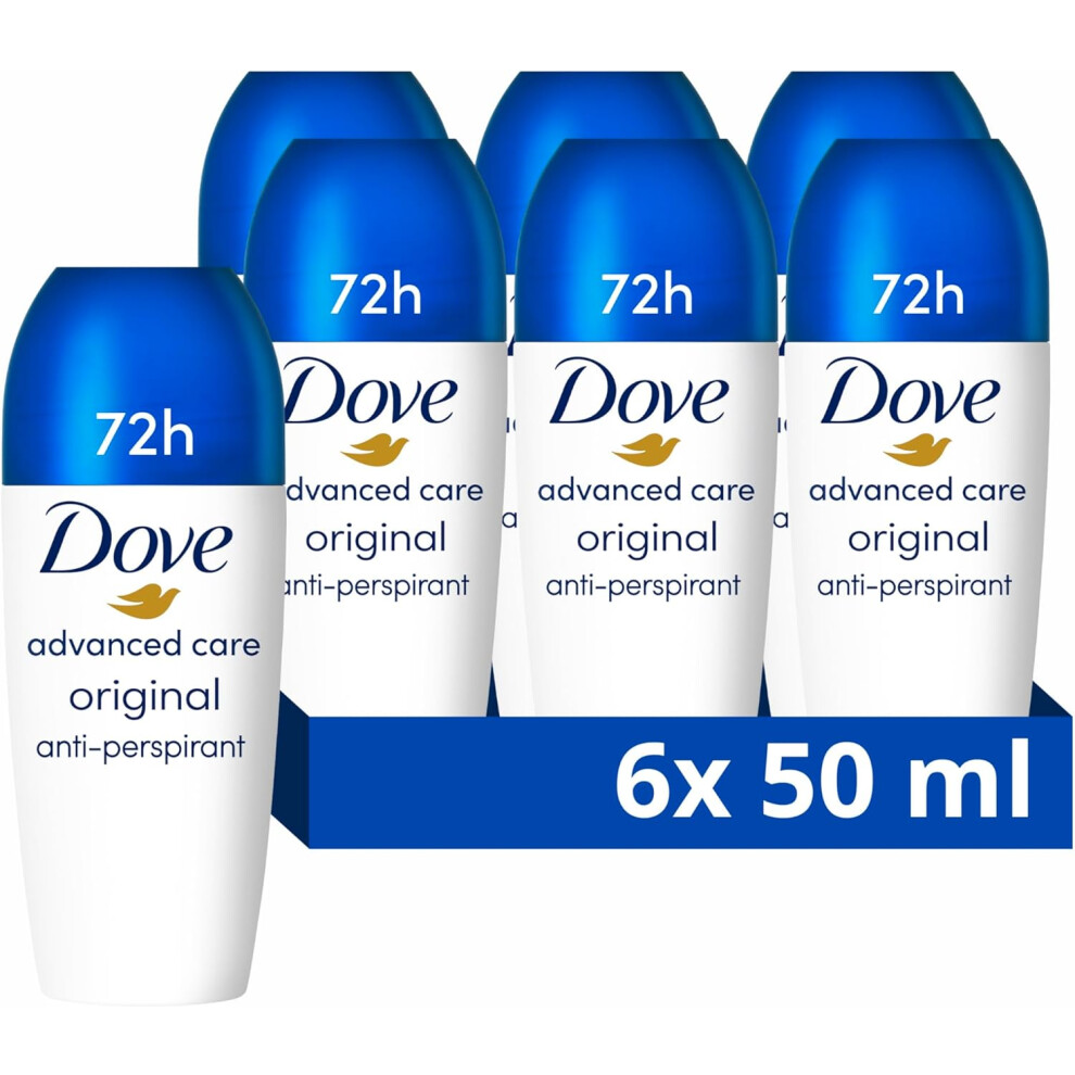 Dove Advanced Care Original Anti-perspirant Deodorant pack of 6 Triple Moisturising