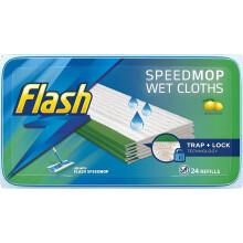 Flash Speedmop Wet Cloth Refills, Γρήγορα, εύκολα και υγιεινά, άρωμα άγριας ορχιδέας, 24 πανιά