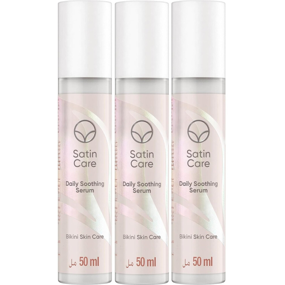 Satin Care 3Xgillette Daily Soothing Serum For Bikini Skin Care 50Ml