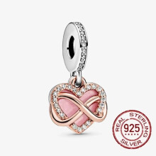 (SMC420) NEW Original 925 Sterling Silver Family Tree Heart Animal Mother Wings Heart Beads Charms for DIY Bracelet Women Jewelry Gift