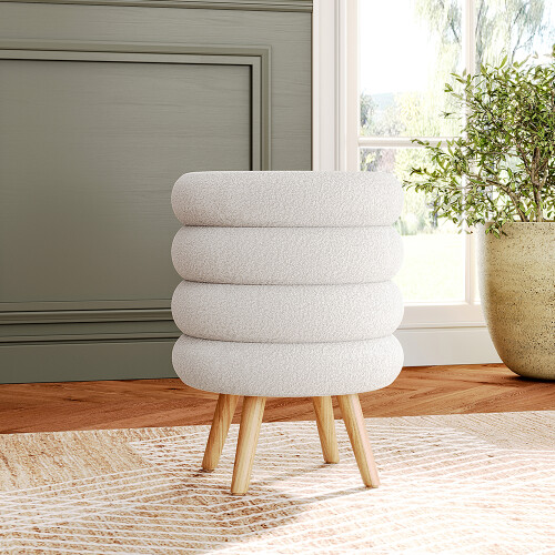 Living And Home Creative Teddy Bear Fabric Footstool 1