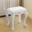 Living And Home Premium Makeup Dressing Stool Faux Fur Upholstered Stool 1