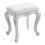 Living And Home Premium Makeup Dressing Stool Faux Fur Upholstered Stool 2