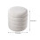 Living And Home Beige Upholstered Round Storage Ottoman 6