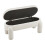 Living And Home White Upholstered Storage Bench Foot Rest, 110x50x84cm 7