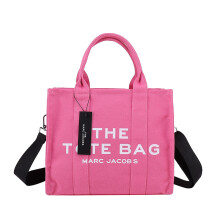(Rose pink, Large) letter the large capacity fashion tote bag