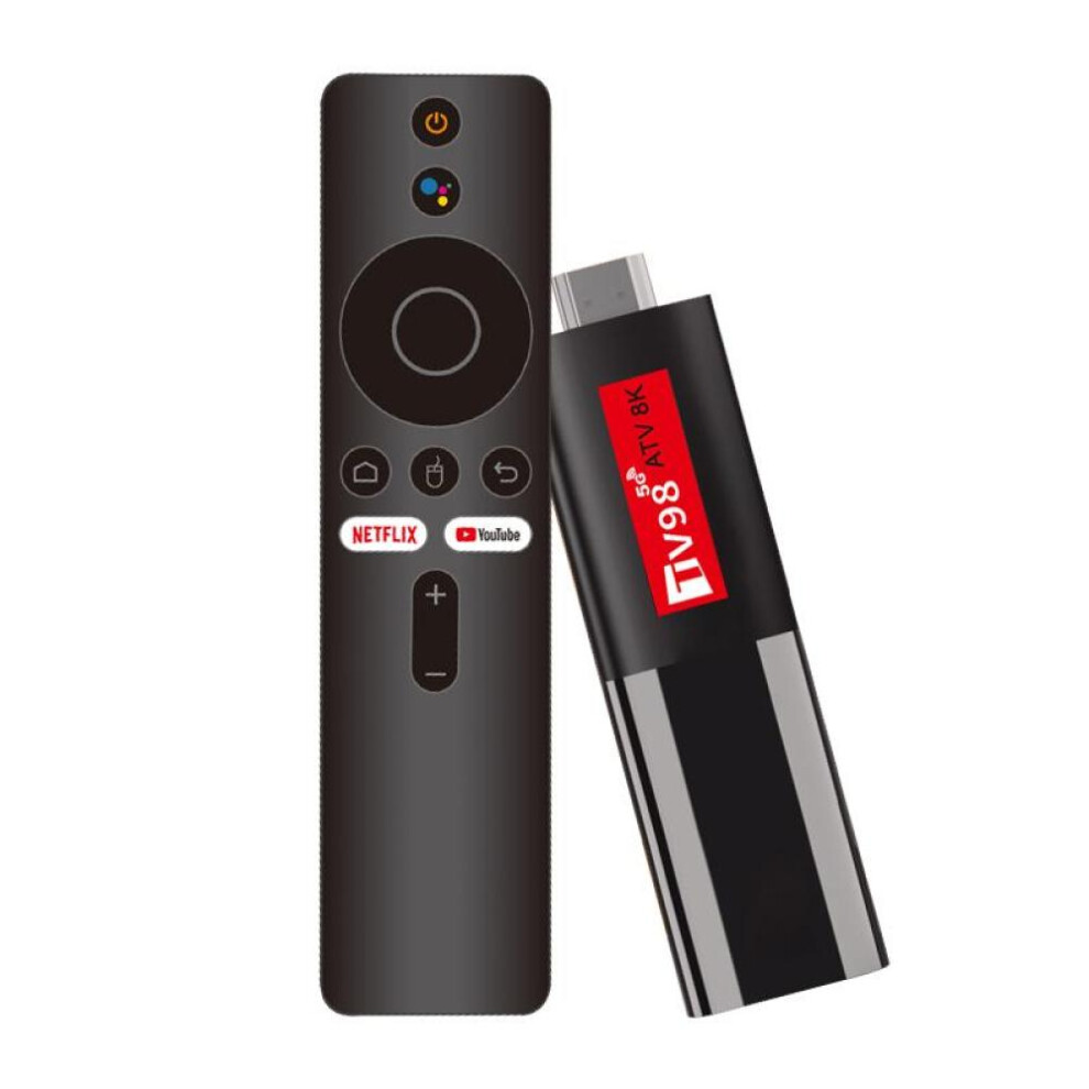 TV98 Android 14 ATV Smart TV Stick Support 8K Video BT5.0 WiFi 6 Allwinner H618 Quad Core Cortex A53 Voice Remote Smart TV Box Mini TVBox