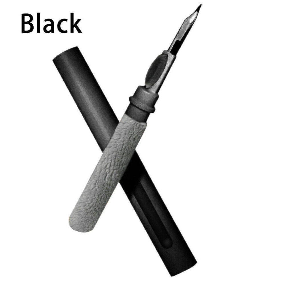 (Black) Bluetooth Earbuds Cleaning Pen for Air-pods, Air-pods Pro 1 2, Portable 3 in 1 Wireless Earphone Case Cleaning Tools Kit Cleaning Brush