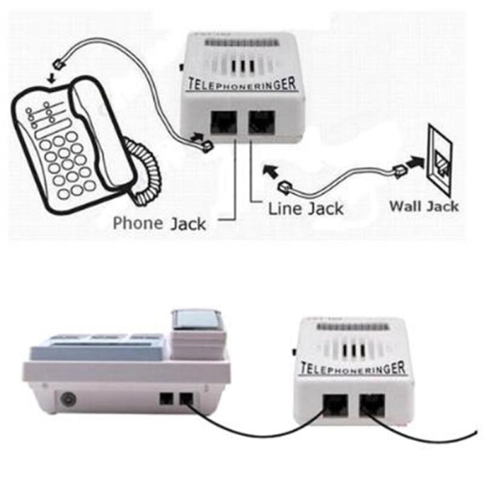95Db Extra-Loud Telephone Phone Ringer Amplifier Landline Ringer Sound Ringtones