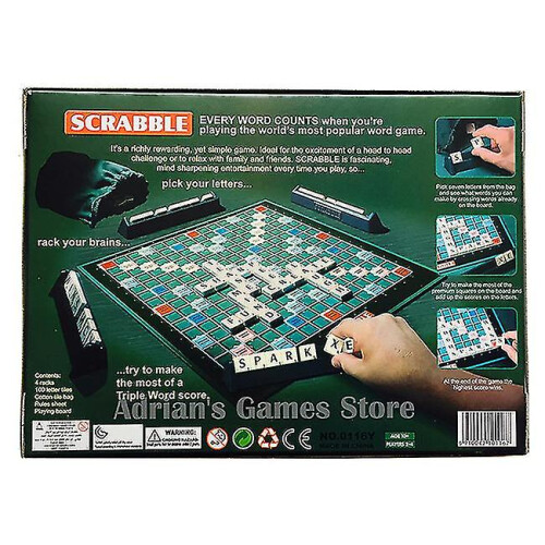 (Russian version) Scrabble Game  Children Board Toys Game 2