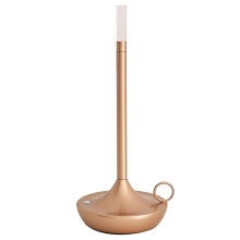 (Gold) Rechargeable Wireless Touch Lamp Camping Candle Creative Lamp Rechargeable Usb-c Desk Lamp