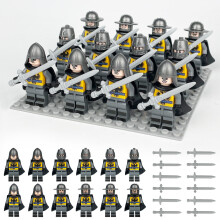 (12PCS Medieval Knights-C) 84PCS Medieval Knights Military dragon soldiers building blocks of ancient Mini Figures Fits Lego