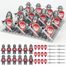 (12PCS Medieval Knights-D) 84PCS Medieval Knights Military dragon soldiers building blocks of ancient Mini Figures Fits Lego