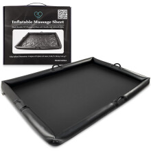 Inflatable Massage Sheet with Handles | Black Durable PVC Waterproof Sheet