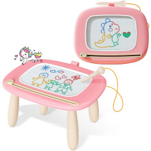 Kikidex Magnetic Drawing Board, Toddler Girl Toys for 1-2 Year Old Doodle Board Pad Learning and Educational Toys
