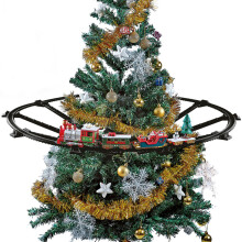 23 Pcs Set Christmas Around Tree Train 274cm Track Sound & Headlight Santa Decor