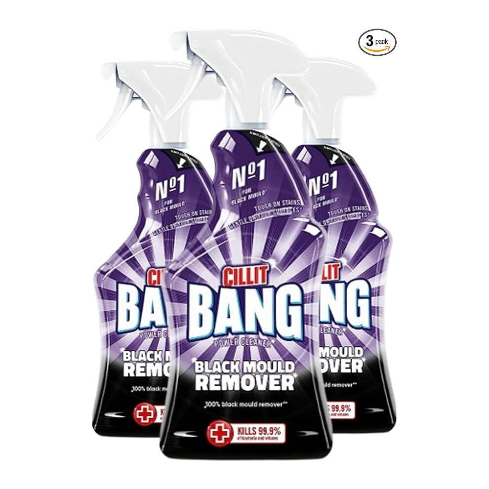 Cillit Bang Black Mould Remover Spray Removes, Mildew ,Dirt 750ml