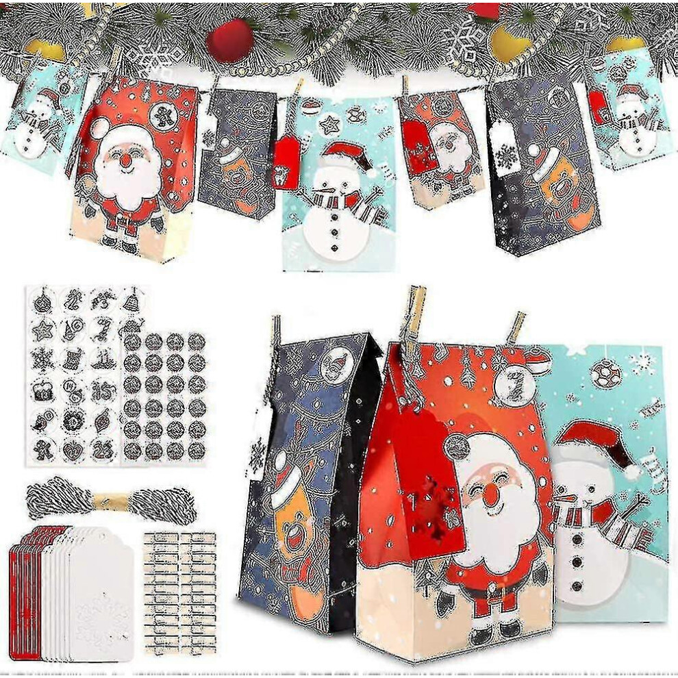 Adventskalender Zum BefüLlen Von Stoffbeuteln, 24 SelbstbefüLlende Adventskalender FüR MäNner-image