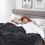 (Grey , Single ) Sherpa Fleece Large Blanket Fluffy Soft Warm Throw Bed 4