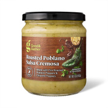 Good & Gather Mild Roasted Poblano Salsa Cremosa 16oz