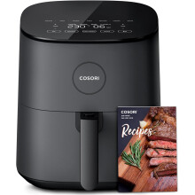 (Compact) Air Fryer 4.7L, 9-in-1 Compact Air Fryers Oven, 130 Recipes(Cookbook & Online), Max 230 Setting, Digital Tempered Glass Display, Quiet, 4 Portions