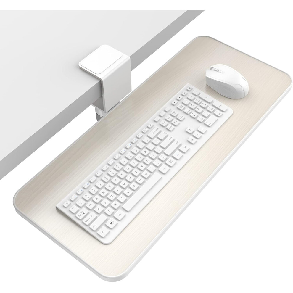 Rotating Keyboard Tray Under Desk - Klearlook Keyboard Drawer Adjustable