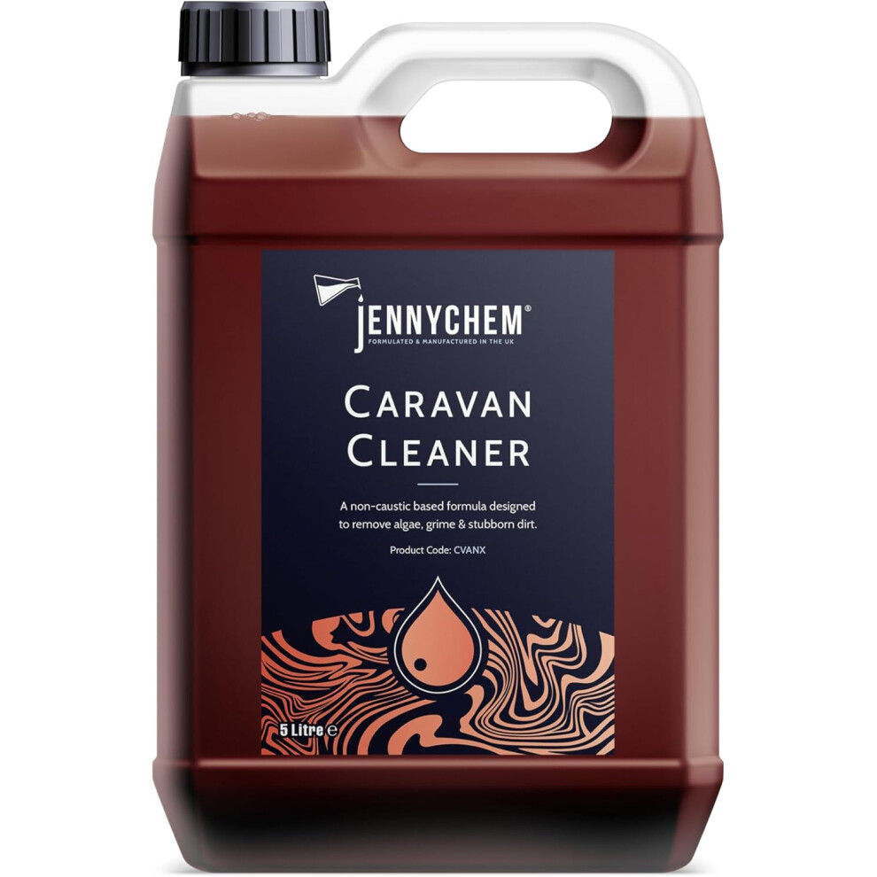 Concentrated Motorhome & Caravan Cleaner (5L) - Campervan Cleaner - Algae And Caravan Streak Remover On All Caravan Surfaces Black 885334823606
