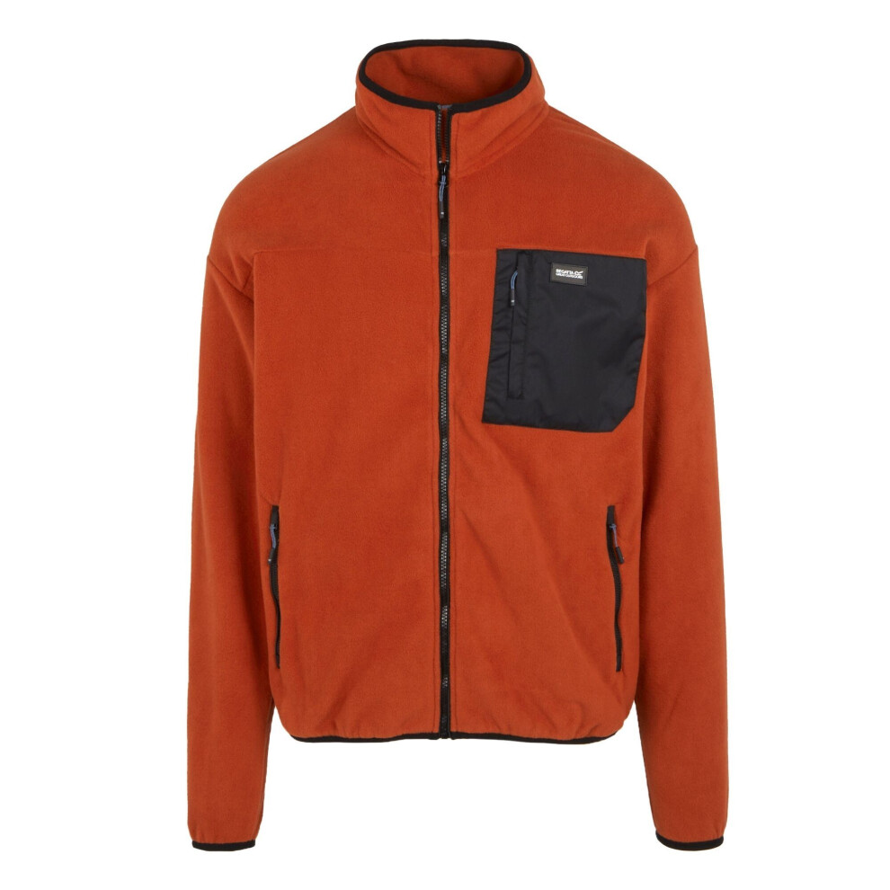 (M, Red Ochre) Regatta Mens Frankie Full Zip Fleece Jacket