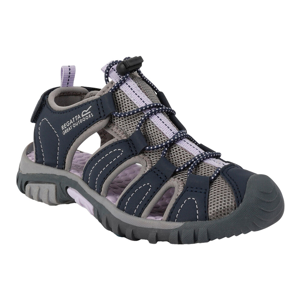 (2.5 UK, Navy/Lilac Frost) Regatta Childrens/Kids Westshore Sandals