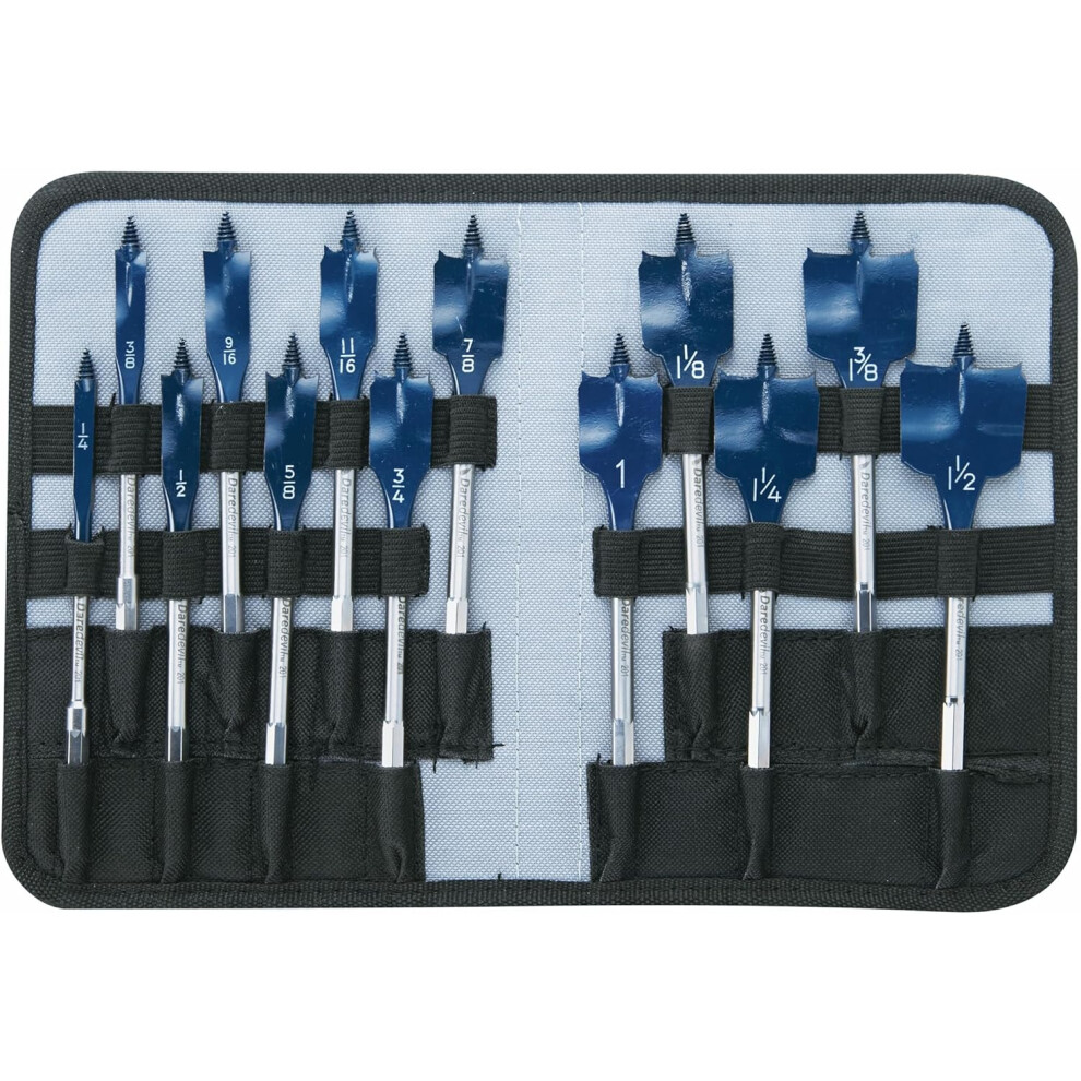 BOSCH (Universally Compatible Accessory) DSB5013P 13-Piece Daredevil Spade Bit Set in Pouch