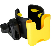(Yellow) Baby Universal Stroller Cup And Bike Water Bottle Holder With Phone Holder