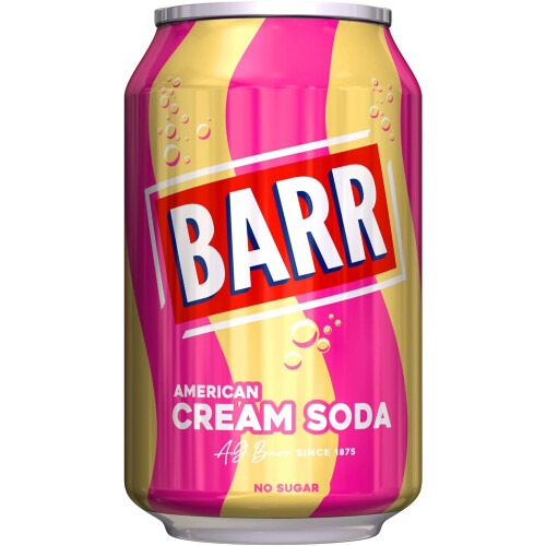 Barr BARR since 1875, 24 Pack American Cream Soda, Zero No Sugar Sparkling Soft 2