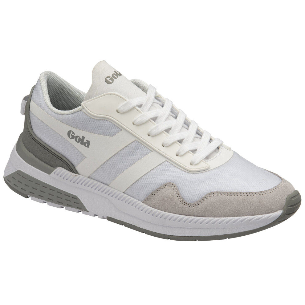 (8 UK, White/Grey) Gola Womens/Ladies Atomics Trainers
