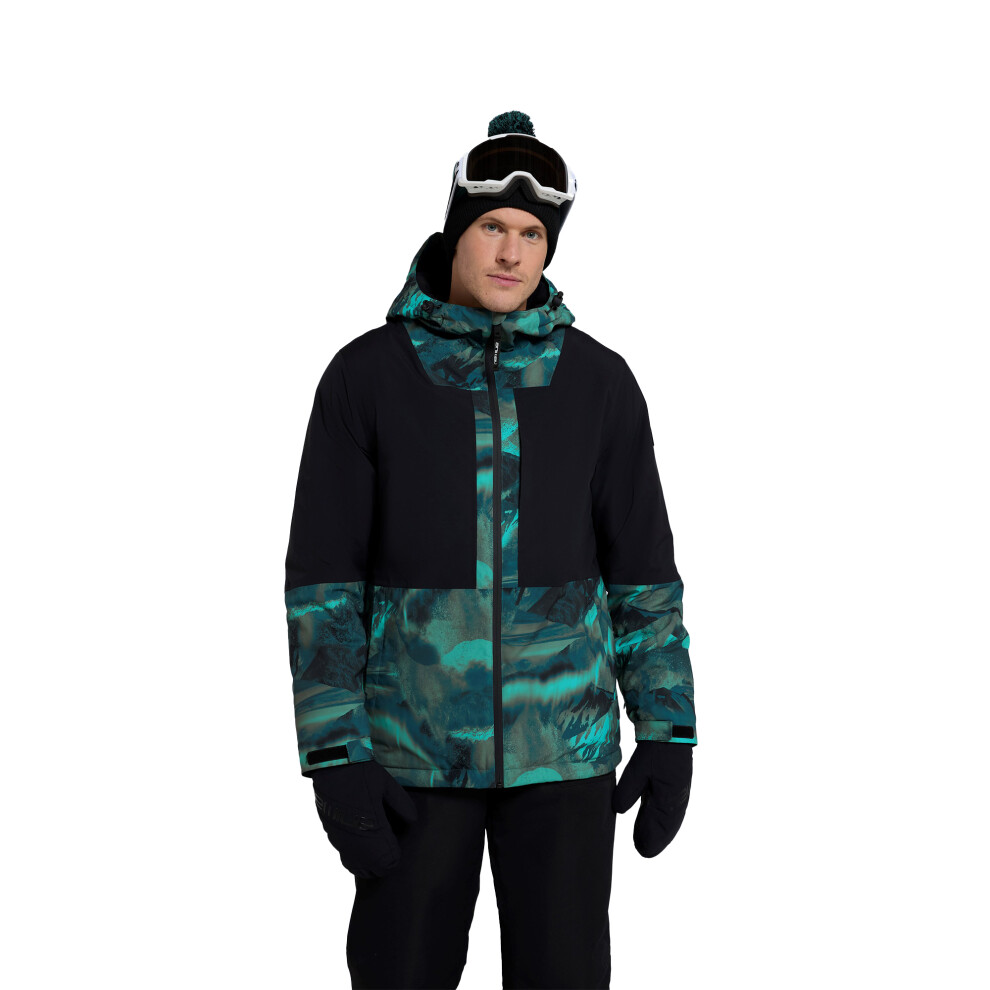 (M, Green) Animal Mens Cruise Snowboarding Jacket