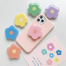 (17) New Epoxy Resin Universal Fresh And Lovely Flowers Foldable Grip Tok Bracket Mobile Phone Ring Bracket Mobile Phone Accessories