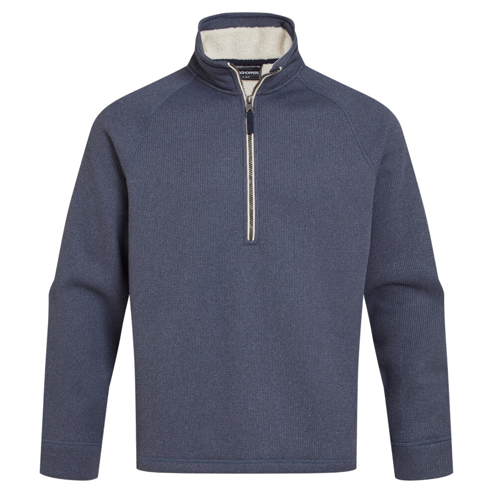 (S, Blue Navy) Craghoppers Mens Belton Half Zip Fleece Top