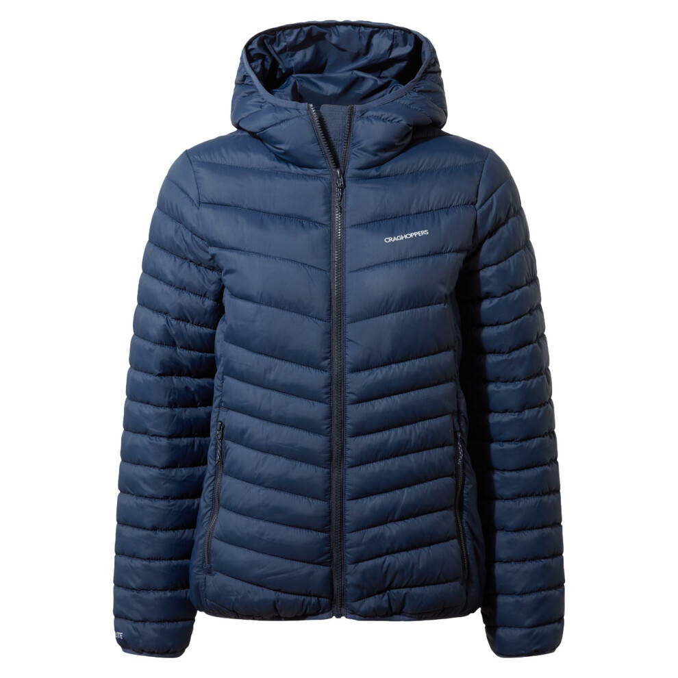 (24 UK, Blue Navy) Craghoppers Womens/Ladies Compresslite VIII Hooded Padded Jacket